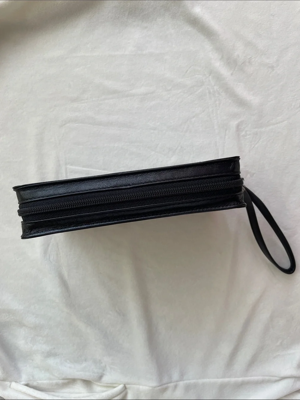 Rare New Vintage Maruem Japan Men's Leather Wristlet Carry All Bag Pouch Wallet